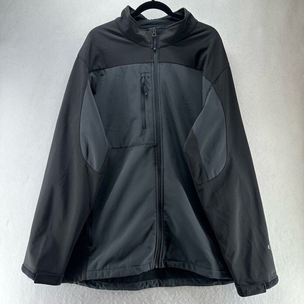 Stormtech Jacket Mens Size 3XL Soft Shell Fleece Lined Full Zip Gray Black